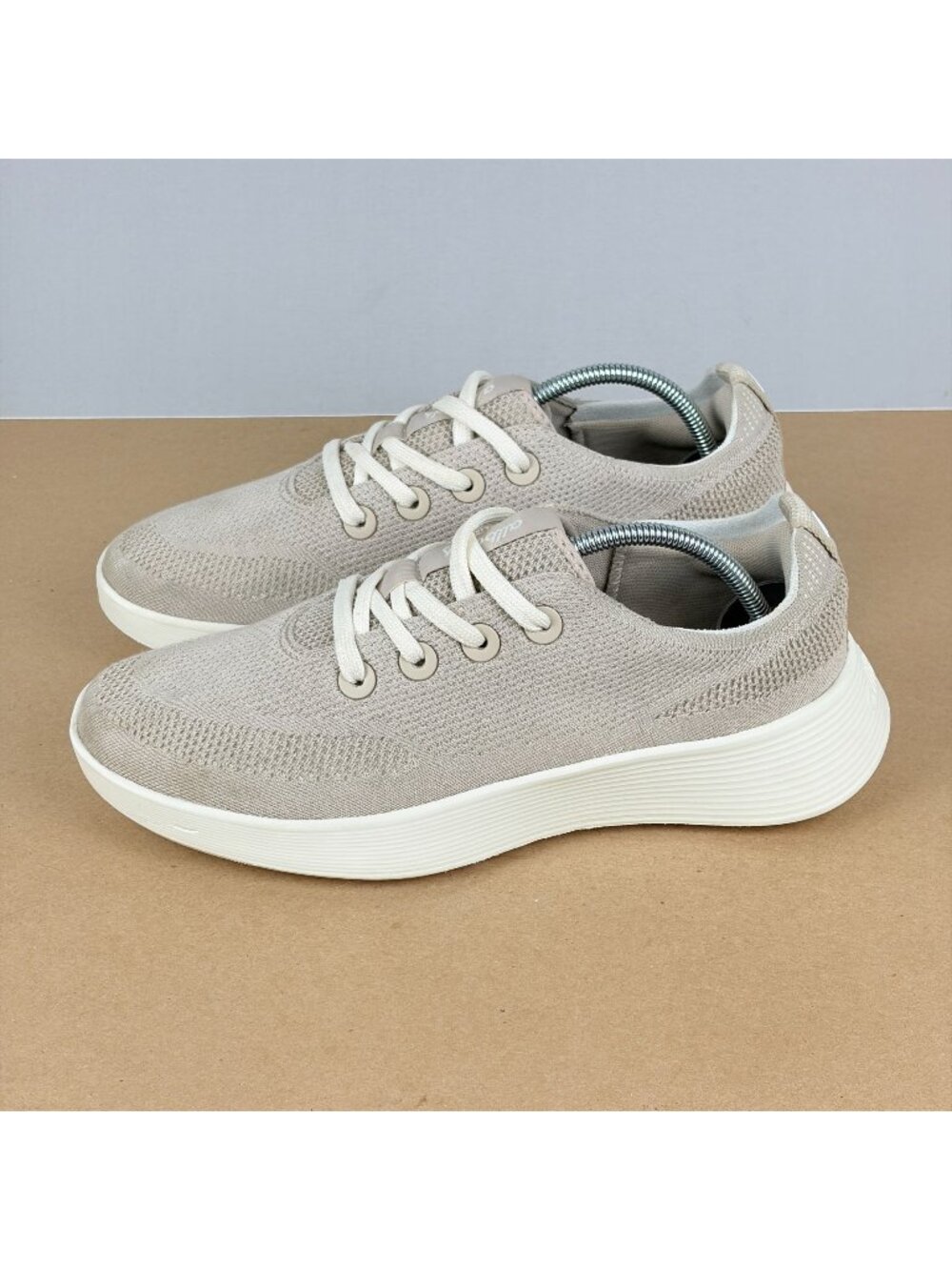 Allbirds Tree Runner Go Athletic Running Shoes Womens 9 Beige Low Top Lace Up